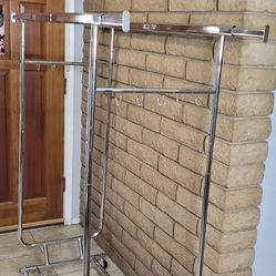 Double Rod Heavy Duty Clothes Rack 480 LBS limit