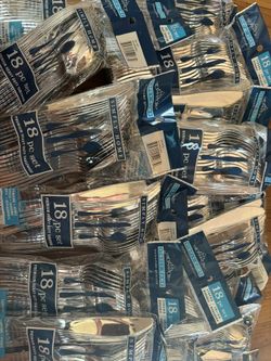 25 Bags Of Plastic Silverware 