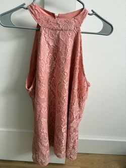 Flowery Lace Rose Top-L