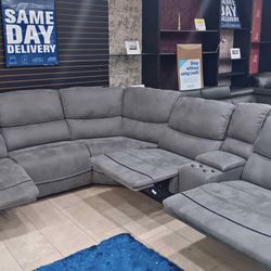 Alejandra Reclining Sectional $1299 With Easy Finance