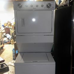 Whirlpool stacked washer and electric dryer