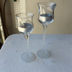 Glass Candle Holders