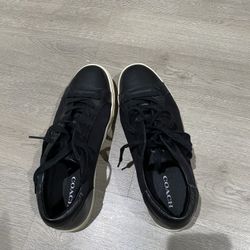 Coach Men’s Shoes Size 10.5 Used Black