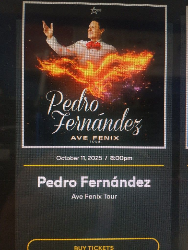Pedro Fernandez Tickets