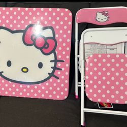 Hello Kitty Table And Chairs 