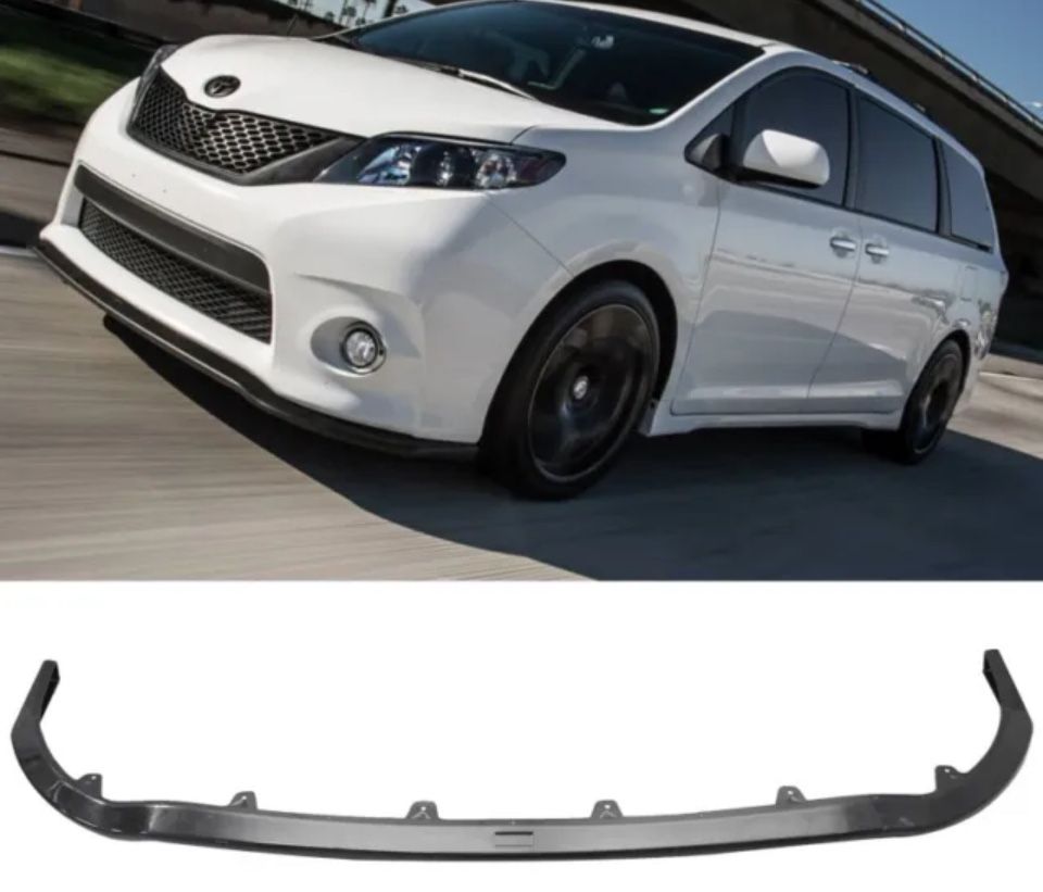 11-17 Toyota Sienna XL30 SE MP Style Front Bumper Lip Spoiler Body Kit ABS