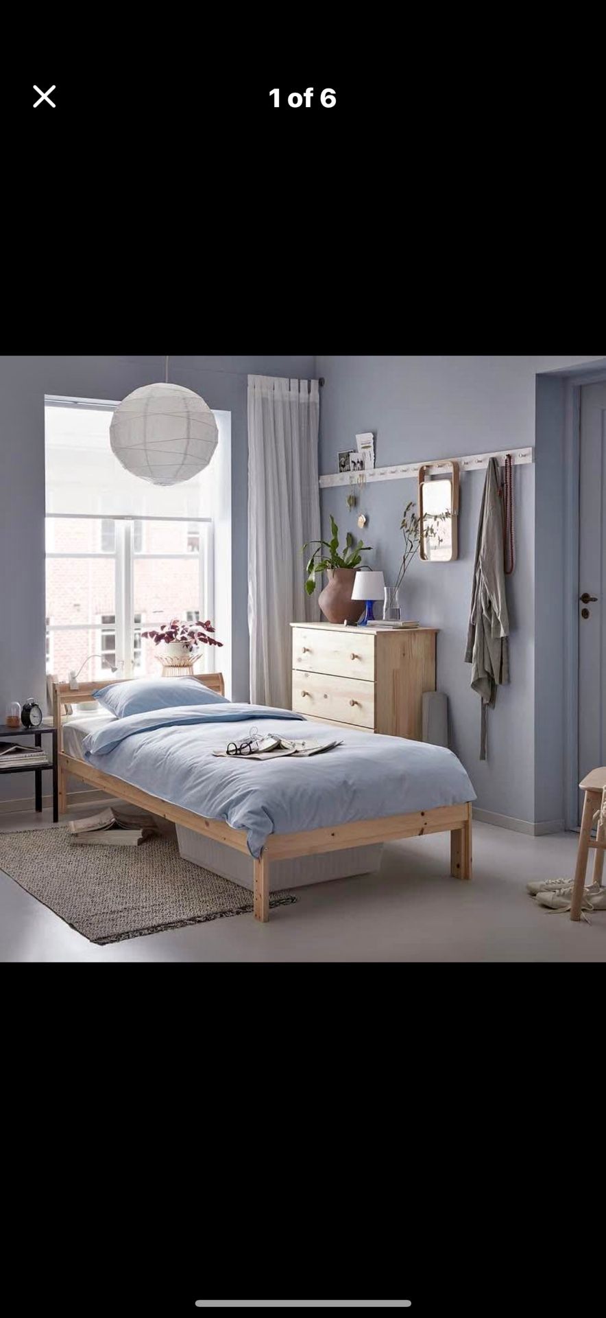 IKEA Twin Bed Frame /ikea Twin Mattress(like New)