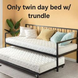 Twin ZINUS Eden Metal Daybed with Trundle