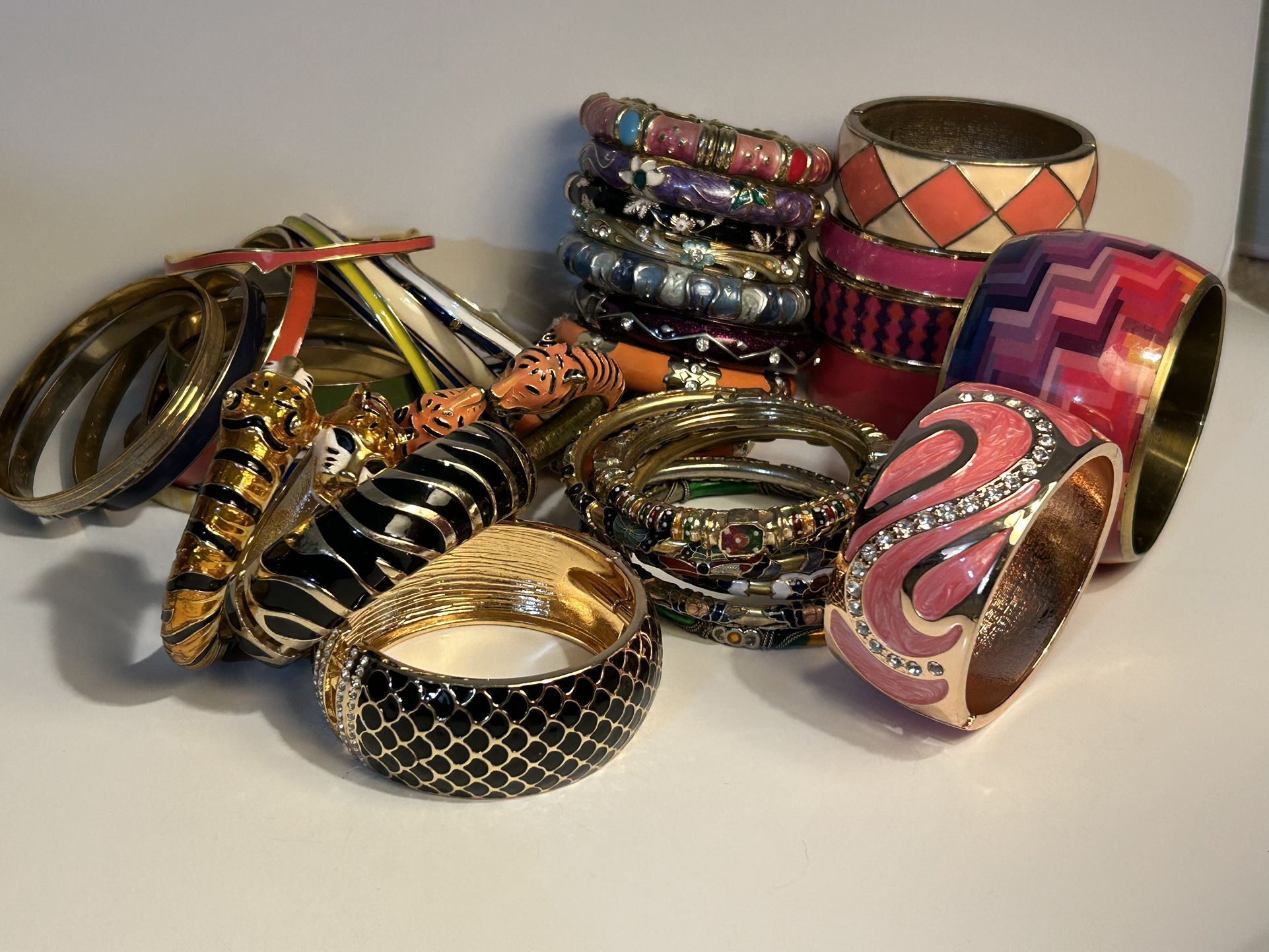 Enameled n Cloisonné BANGLES J Crew, Sak’s 5th Ave,