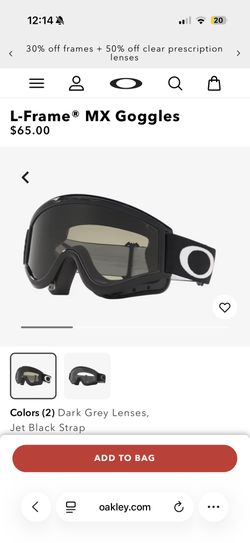 L Frame MX Oakley Goggles