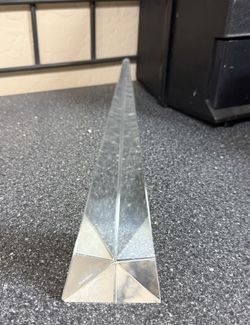 Tiffany & Co Triangle/Spire Crystal Paperweight