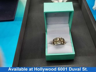 Ring - Engagement Set - Yellow Gold 14k (.585) 6.8 grams Size 8