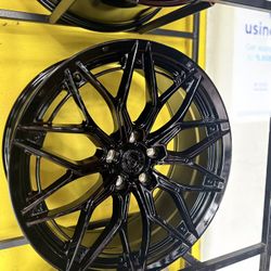 🔴📢19” Gloss Black Defty Wheels 🚥