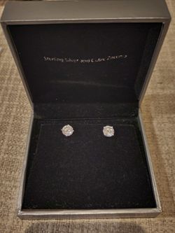 Beautiful Sterling Silver and Cubic Zirconia Earrings