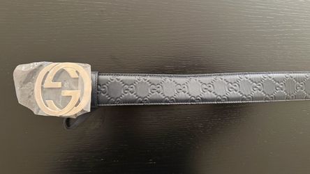Gucci Leather Belt with GG Buckle