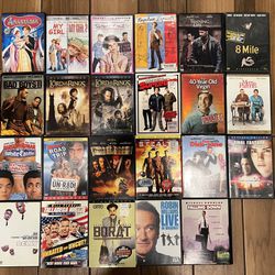 DVD movies ($3 each). Harold N Kumar go to White Castle, Meet the Parents, 8 mile, 40-Year-Old Virgin, Belly, Final Fantasy, Fun With Dick and Jane, S