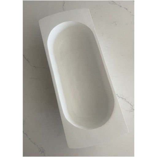 White Wood Dough Bowl