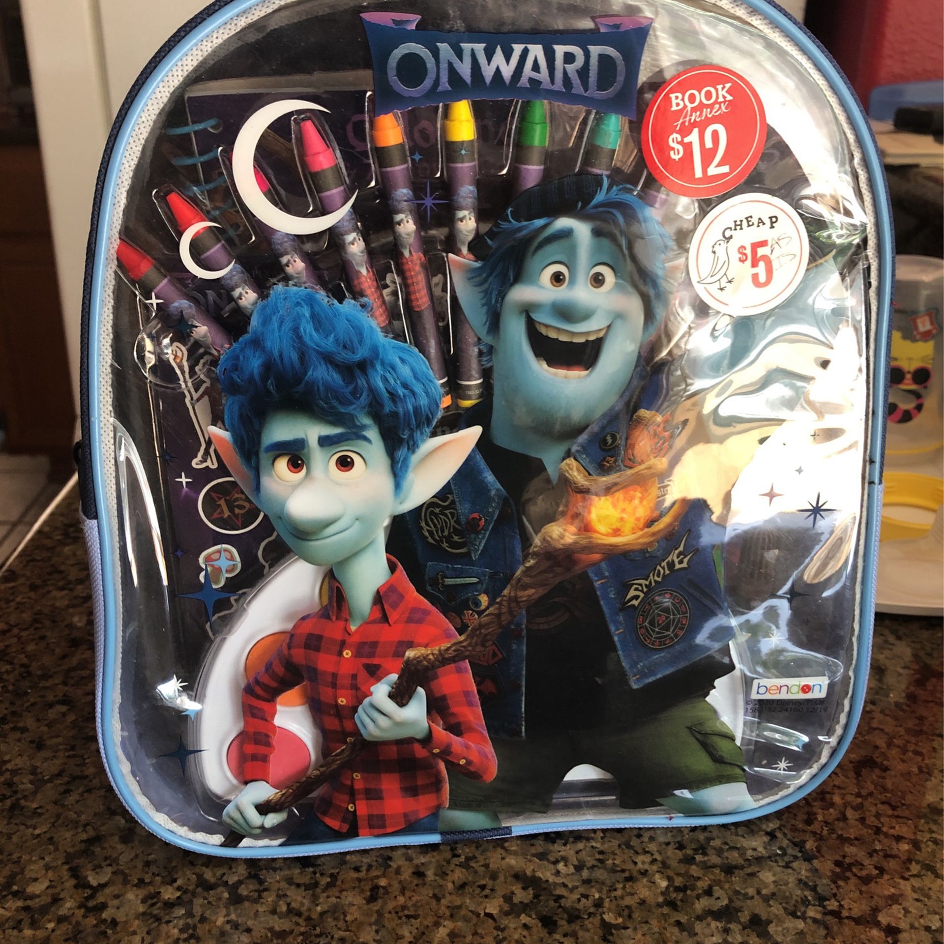Backpack With Coloring Supplies