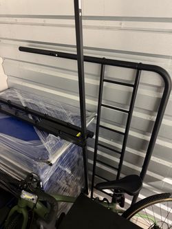 Full bed frame & mattress.