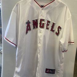 LA ANGELS BASEBALL JERSEY MAJESTIC XL RED Blank MLB Genuine Merchandise NEW!