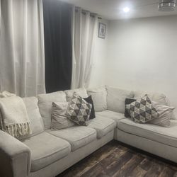 Sectional Beige Couch 