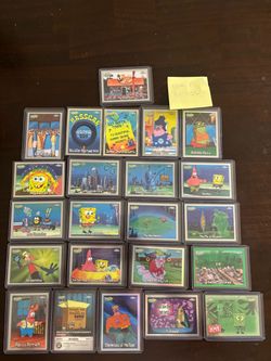 Topps SpongeBob SquarePants Chrome Trading Card Lot