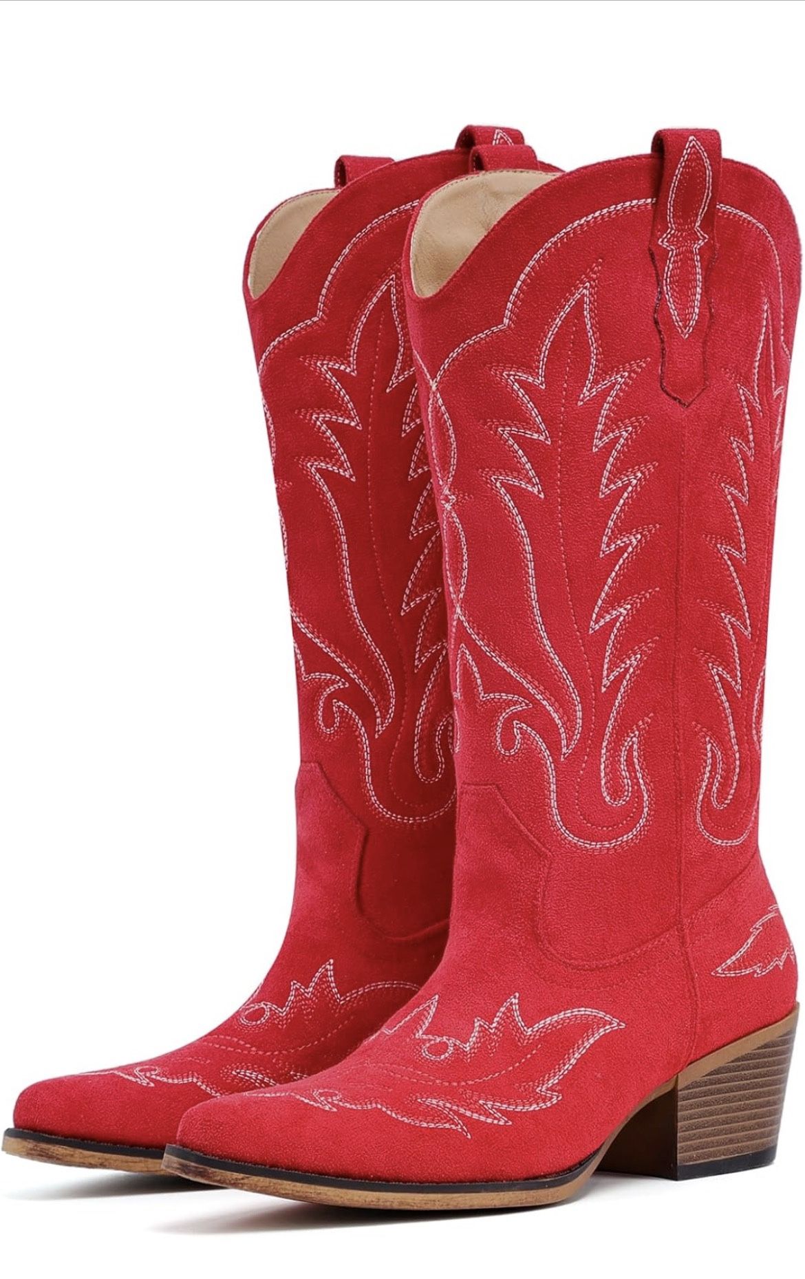 Size 10 KaroNairy Faux Suede Cowboy Boots NEW