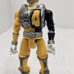 SPD Power Rangers Sound Patrol YELLOW Power RANGER Action Figure Kids Toy 2005 Retro Man Cave 