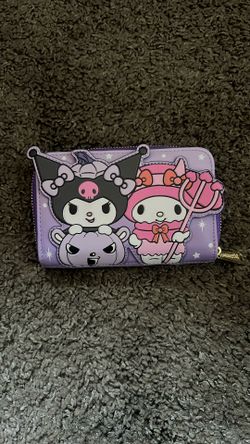 My Melody & Kuromi Halloween Glow-In-The-Dark Zipper Wallet Lounged