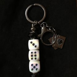 Dice Bead Keychain 