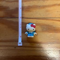 Hello Kitty Minifigure - '76 '12 Sanrio Megablox light blue outfit and hat 