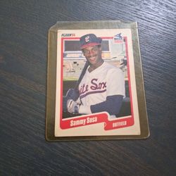Fleer'90 Chicago Sammy Sosa Rookie Card DOB ERROR