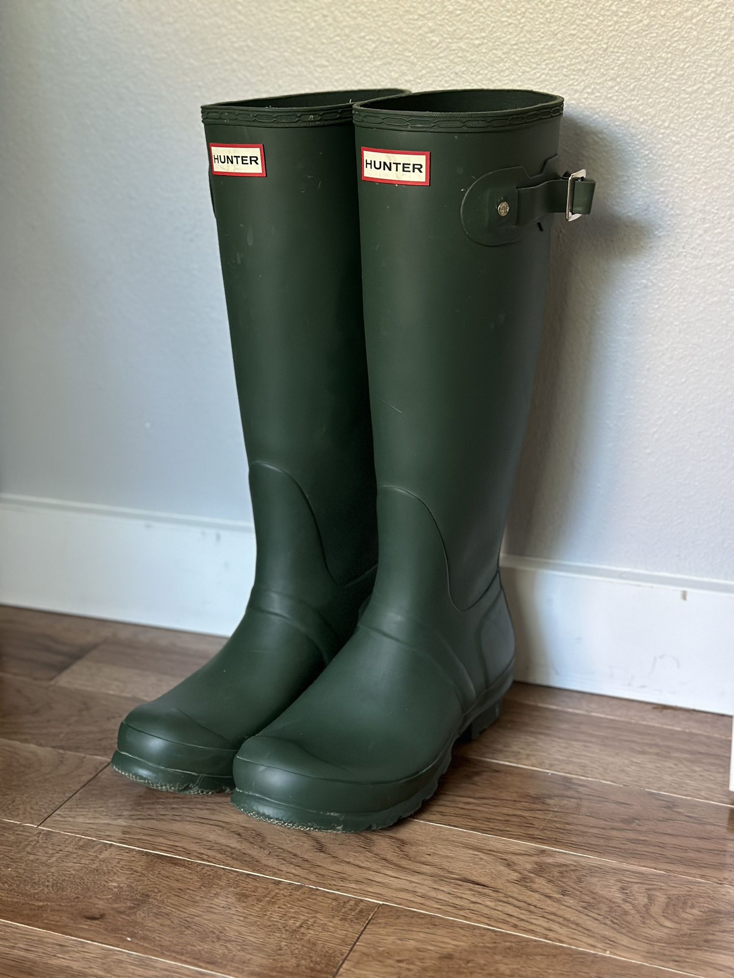 Green Hunter Boots Rain Boots