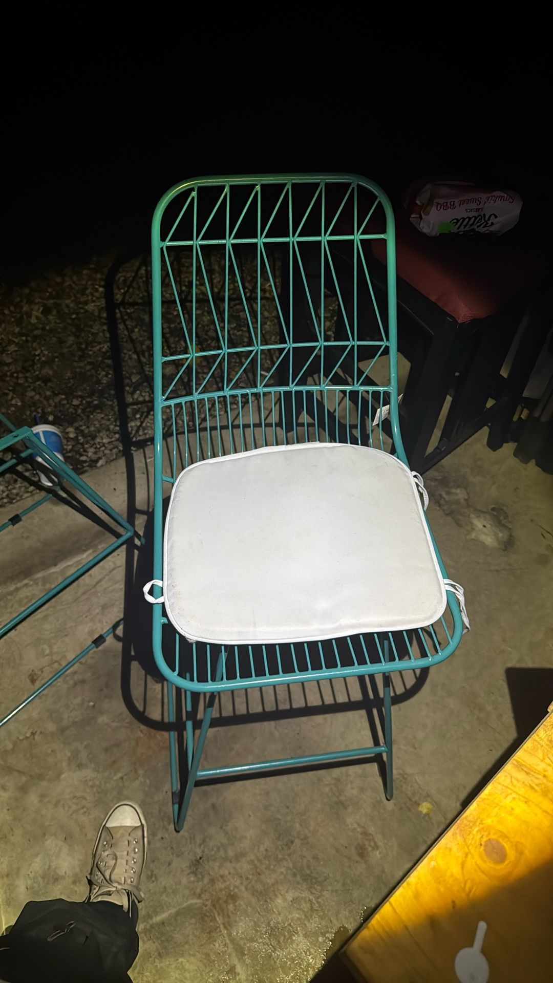 Ella Outdoor Wire Counter Stools W/ Cushion
