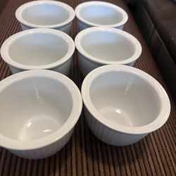 Crate And Barrel White Small Bowls