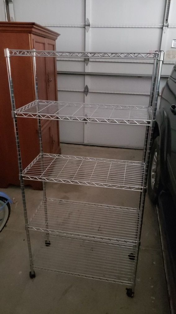 Uline Chrome Storage Rack Heavy Duty for Sale in Third Lake, IL OfferUp