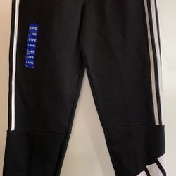 Adidas Boys' Youth Cotton Fleece Jogger Sweatpants 3 Stripes BLACK NWT. # 1606301 This is a new item with tags.  Yours for $28.75, reasonable offers w