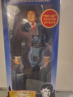 Donald Trump Signed Autographed  Doll In Box Talking