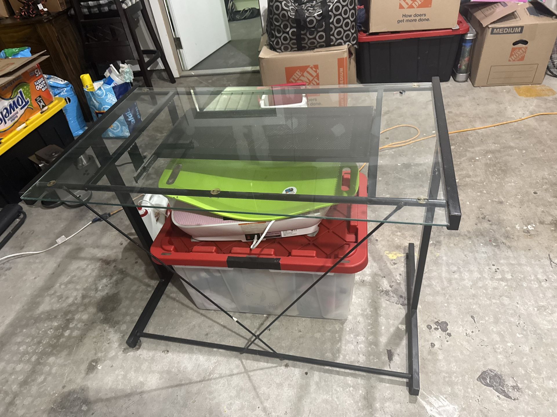Glass Computer Desk