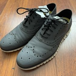 Cole Haan Men Shoes ZeroGrand Wing Ox Color Magnet Shine Us Size 11
