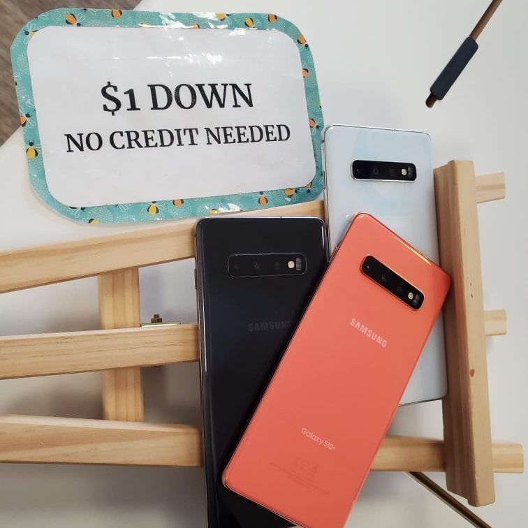 Samsung Galaxy S10 Plus - 90 DAY WARRANTY - $1 DOWN - NO CREDIT NEEDED 