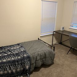 Twin Bed With Mattress And Desk With Chair 150$