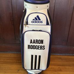 Aaron Rodgers Official Adidas Boost Pro Am Golf Cart Bag With 2015 Playing Card