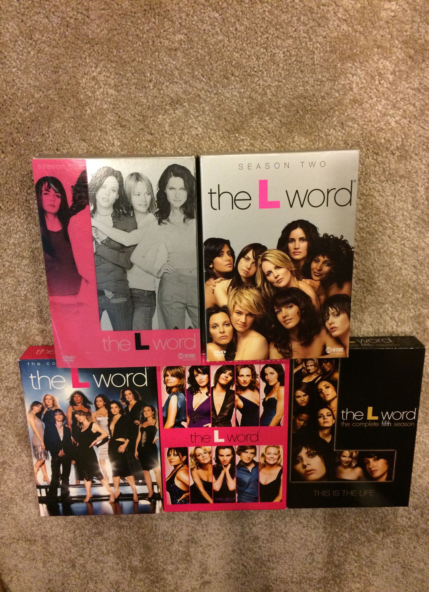 The L Word DVDs (seasons 1-5)