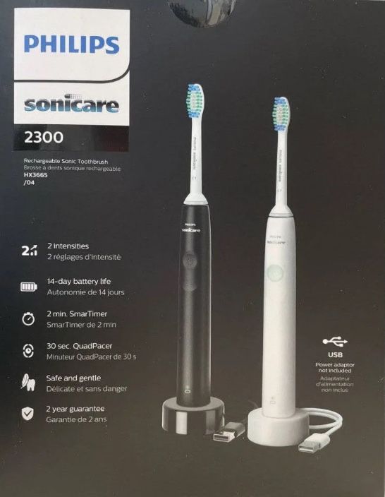 Phillips Sonicare 2300 Electric Toothbrush Set NEW