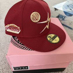 Houston Astros New Era Fitted Hat 7 1/4 