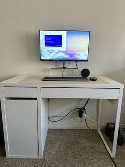 Desktop Computer, Desk, and Chair