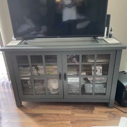 Gray Media Console - Moving Must Sell