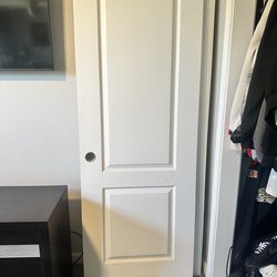 4 white closet doors