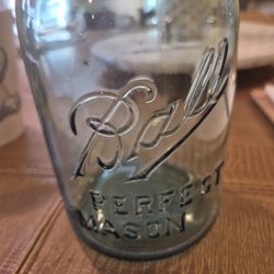 12 Vintage ball, perfect blue color one court mason jarso